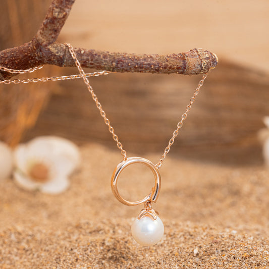 Elixir Hoop & Pearl Necklace