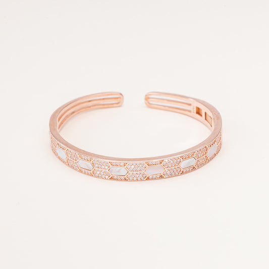 Honeycomb MOP Bangle