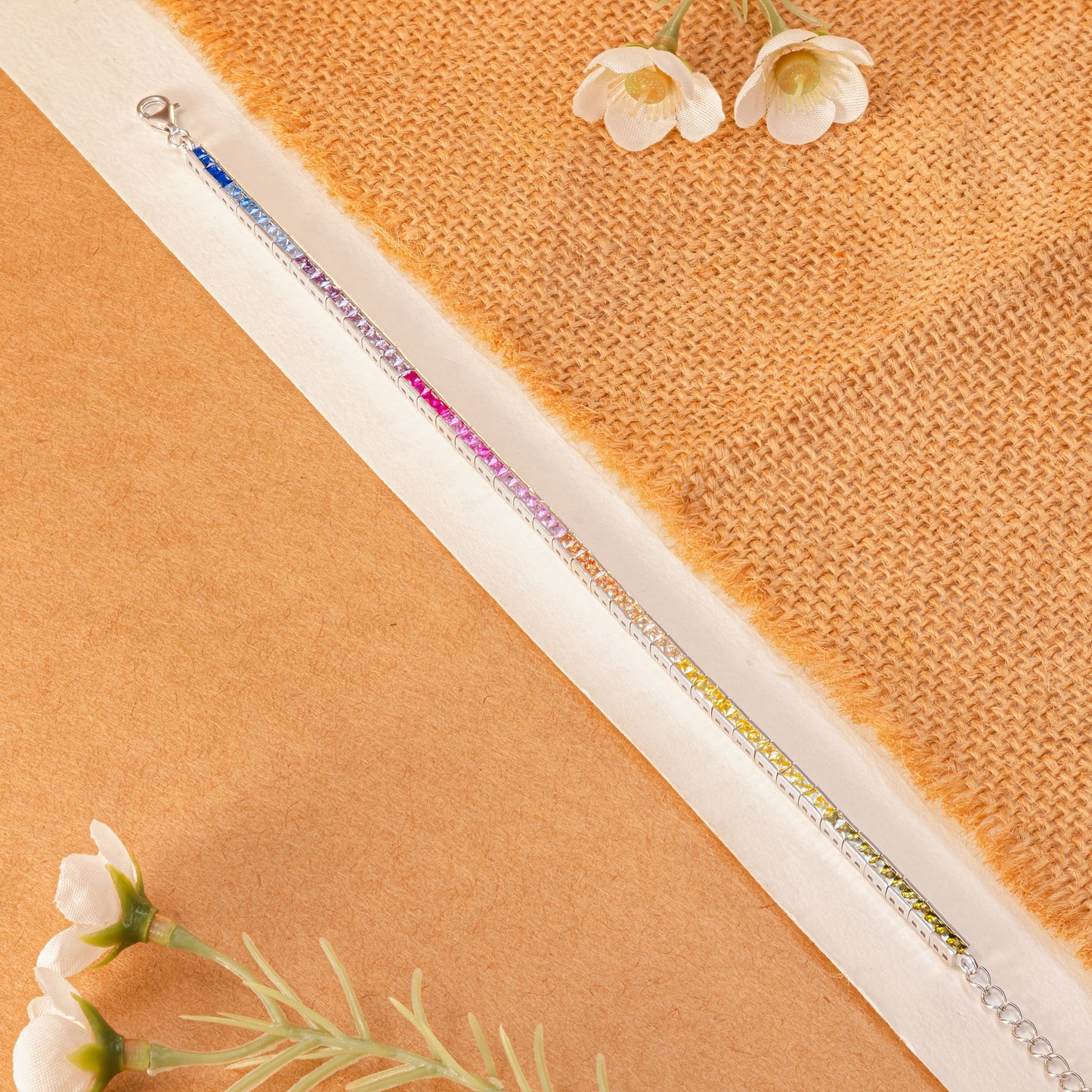Spectral Prism Tennis Bracelet