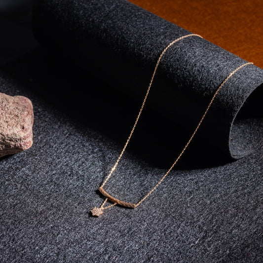 Blush Geometric Y-Necklace