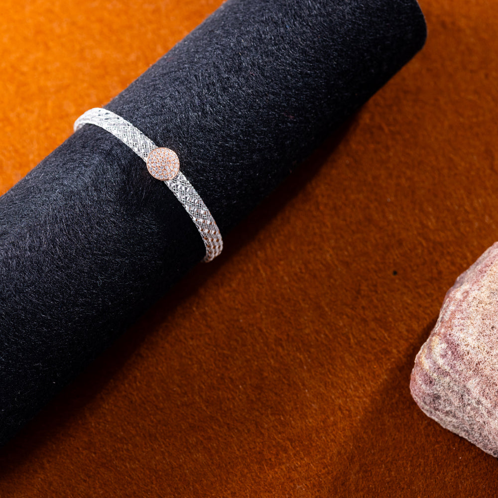 Rose Sunburst Mesh Bracelet