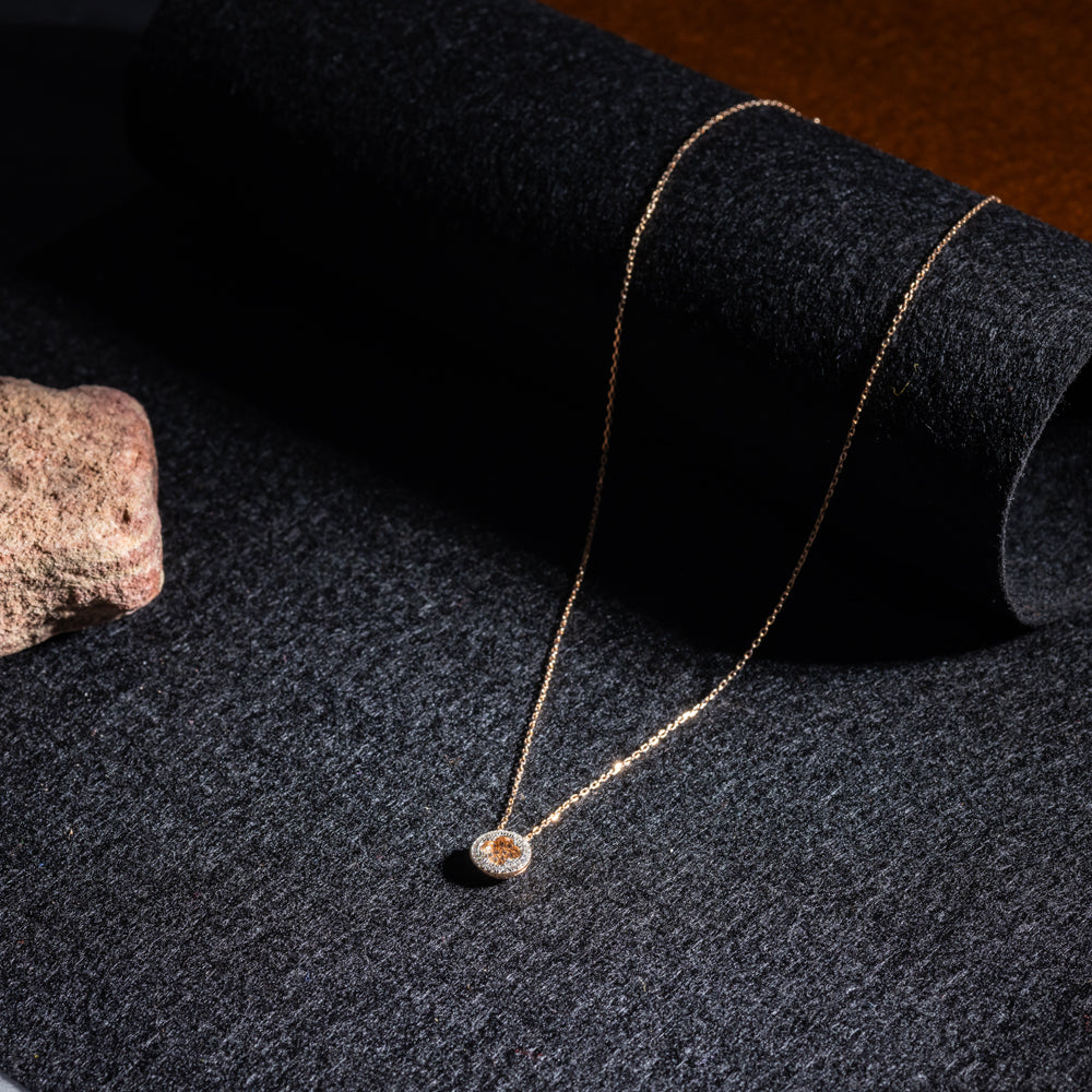 The Solitaire Halo Pendant