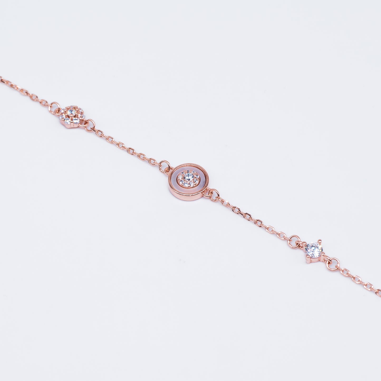 Mother Of Pearl Diamond Bracelet