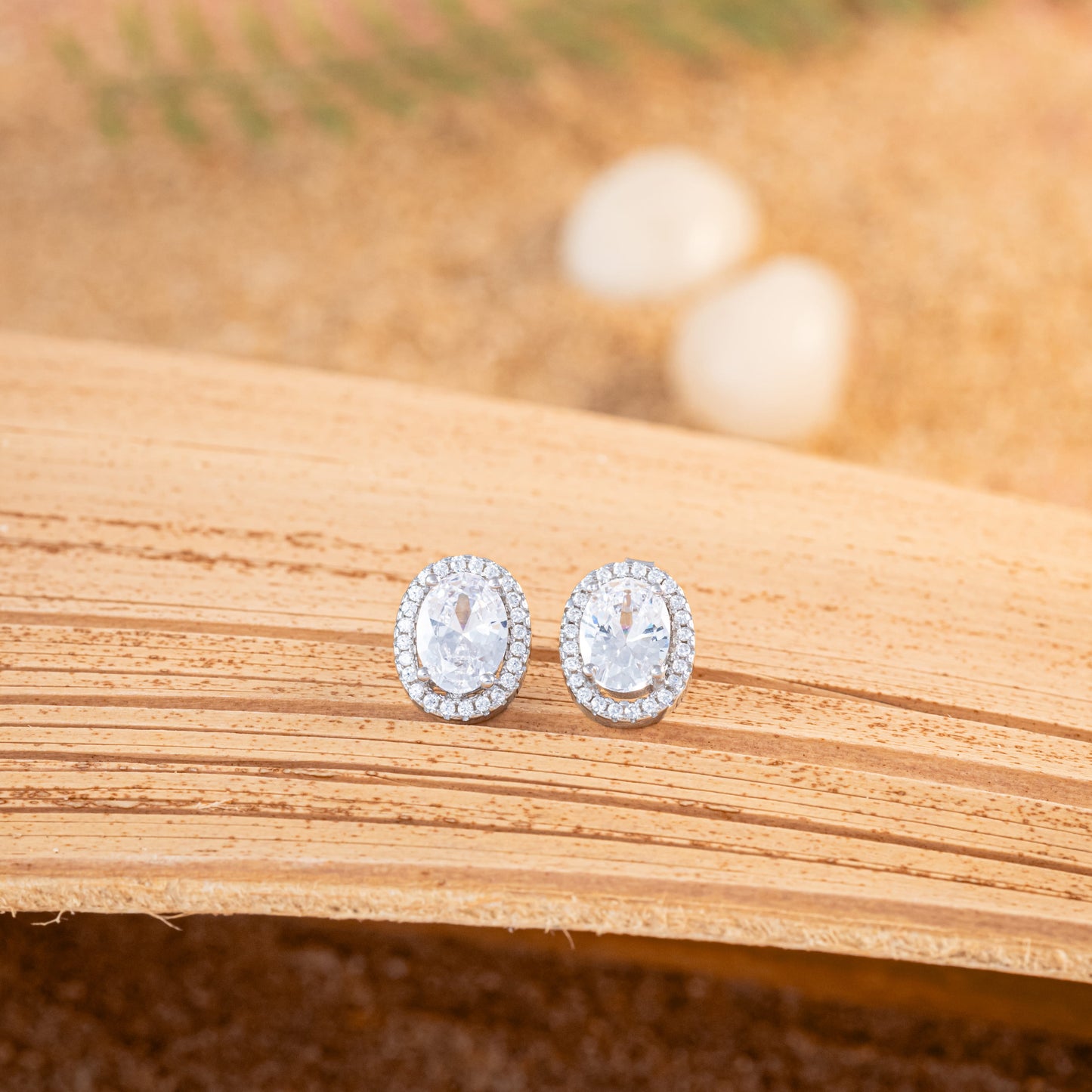 Celeste Oval Earrings