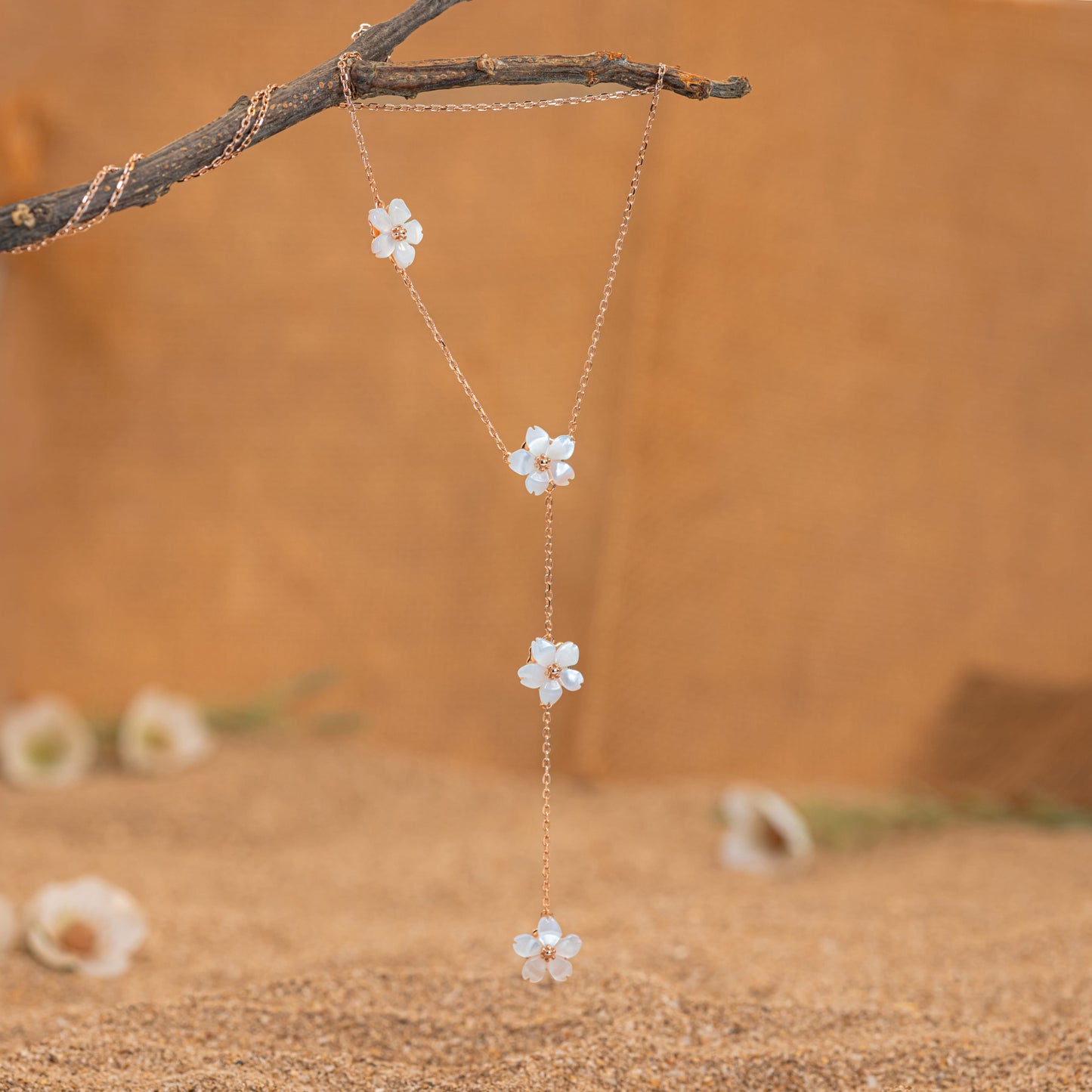 The Fleur Lariat Necklace