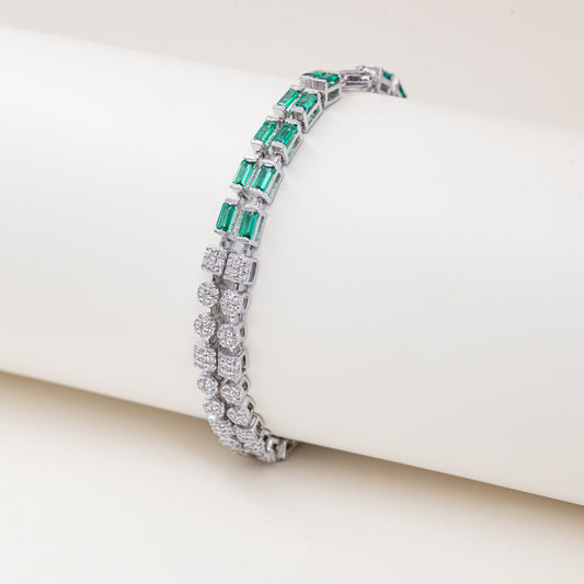 Emerald Couture Baguette Link
