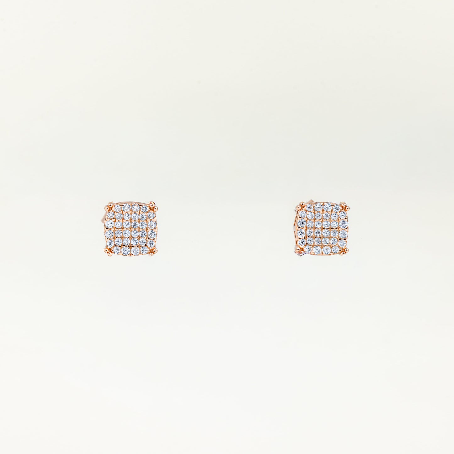 Rosé Pavé Studs