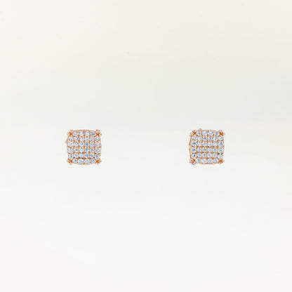 Rosé Pavé Studs