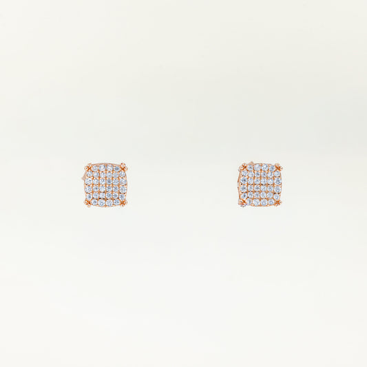 Rosé Pavé Studs