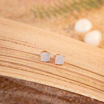 Rosé Pavé Studs