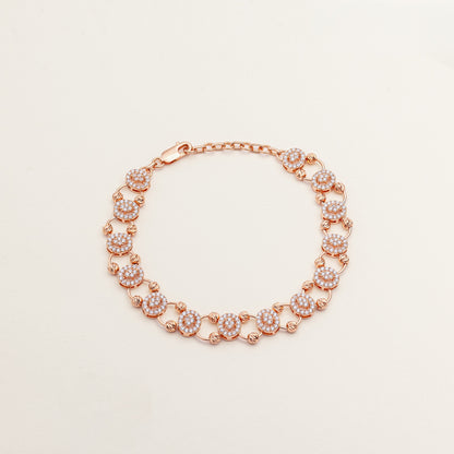 Rosé Orb Halo Bracelet