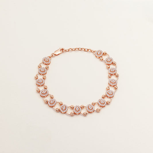 Rosé Orb Halo Bracelet