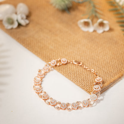 Rosé Orb Halo Bracelet