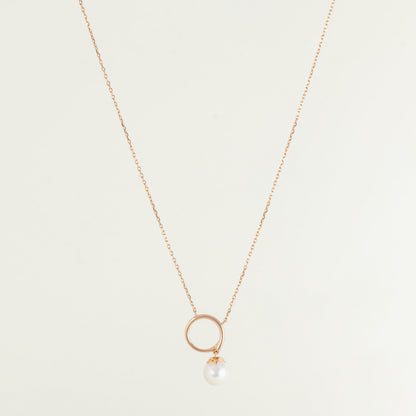 Elixir Hoop & Pearl Necklace