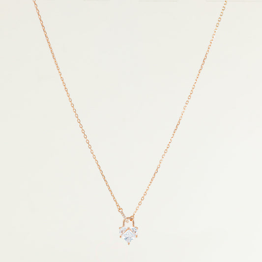 Eternal Heart Lock Necklace