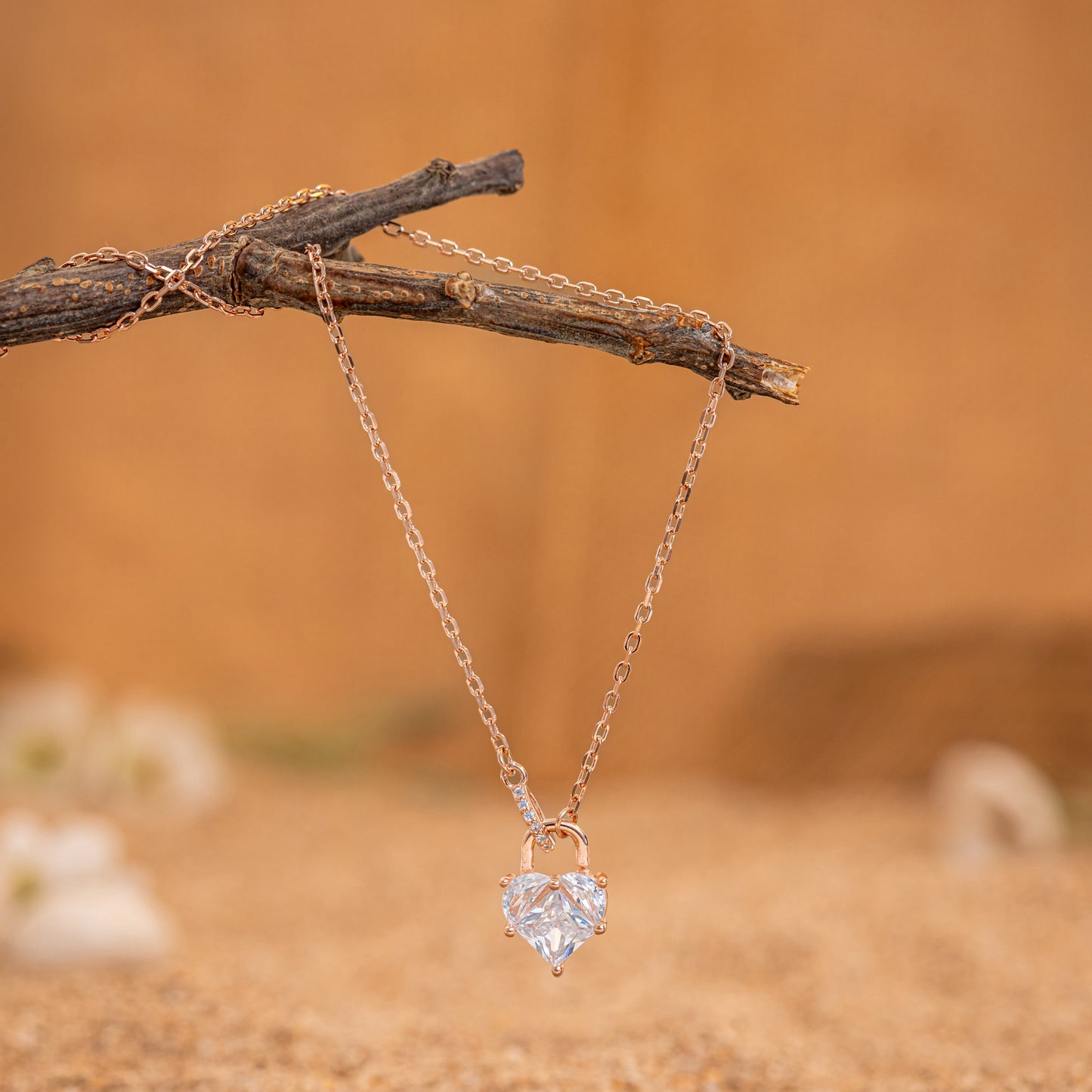 Eternal Heart Lock Necklace
