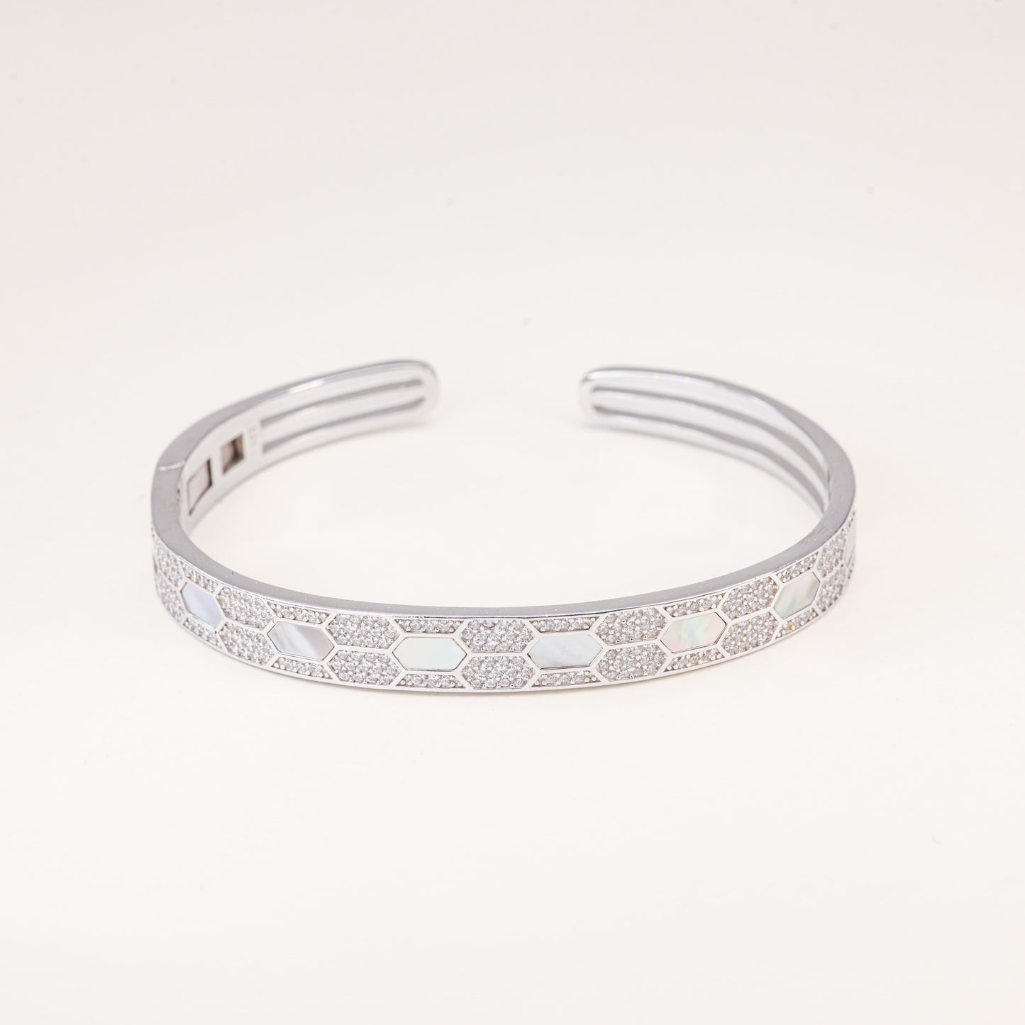 Honeycomb MOP Bangle