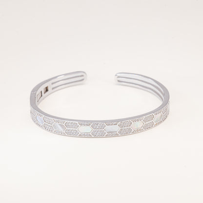 Honeycomb MOP Bangle