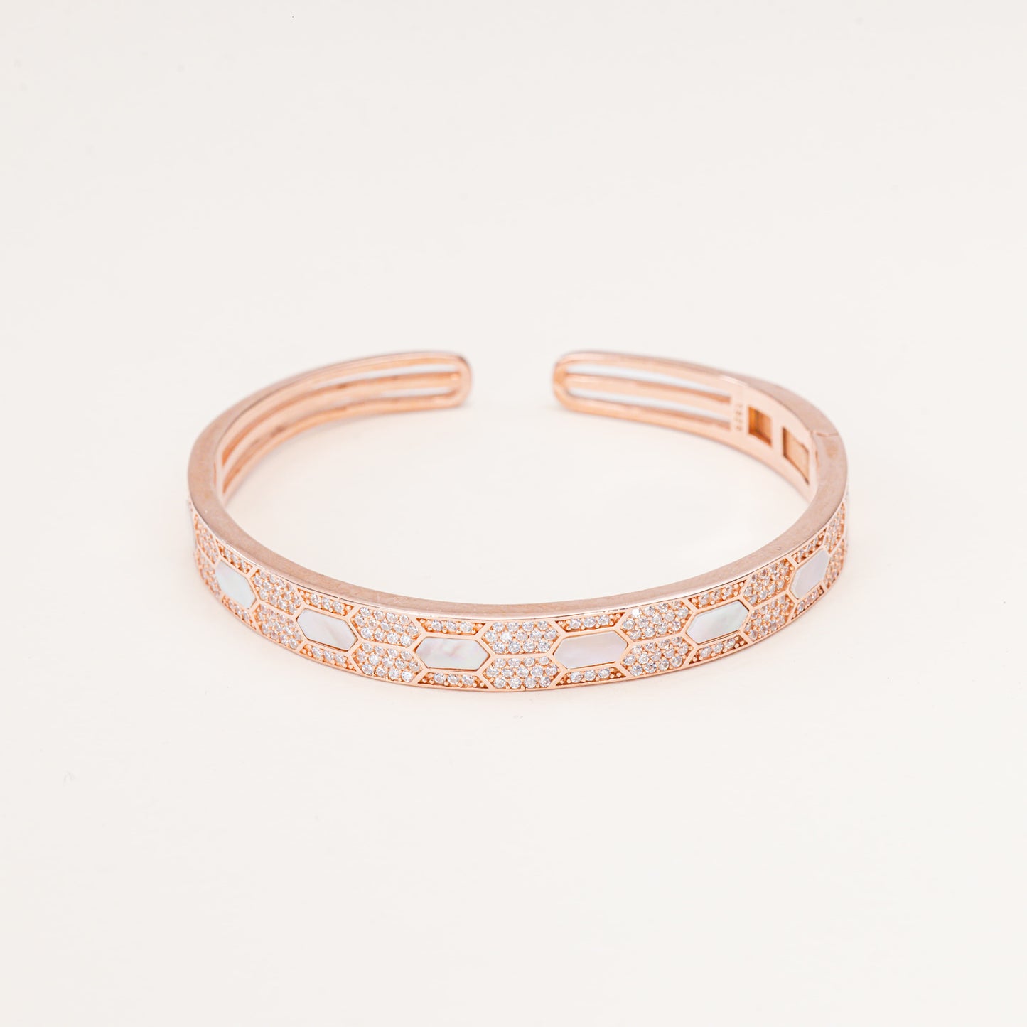Honeycomb MOP Bangle