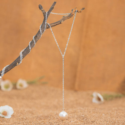 Pearl Lariat Necklace