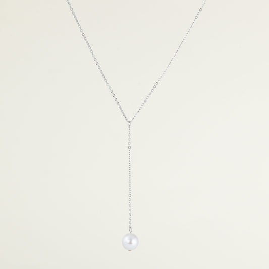 Pearl Lariat Necklace