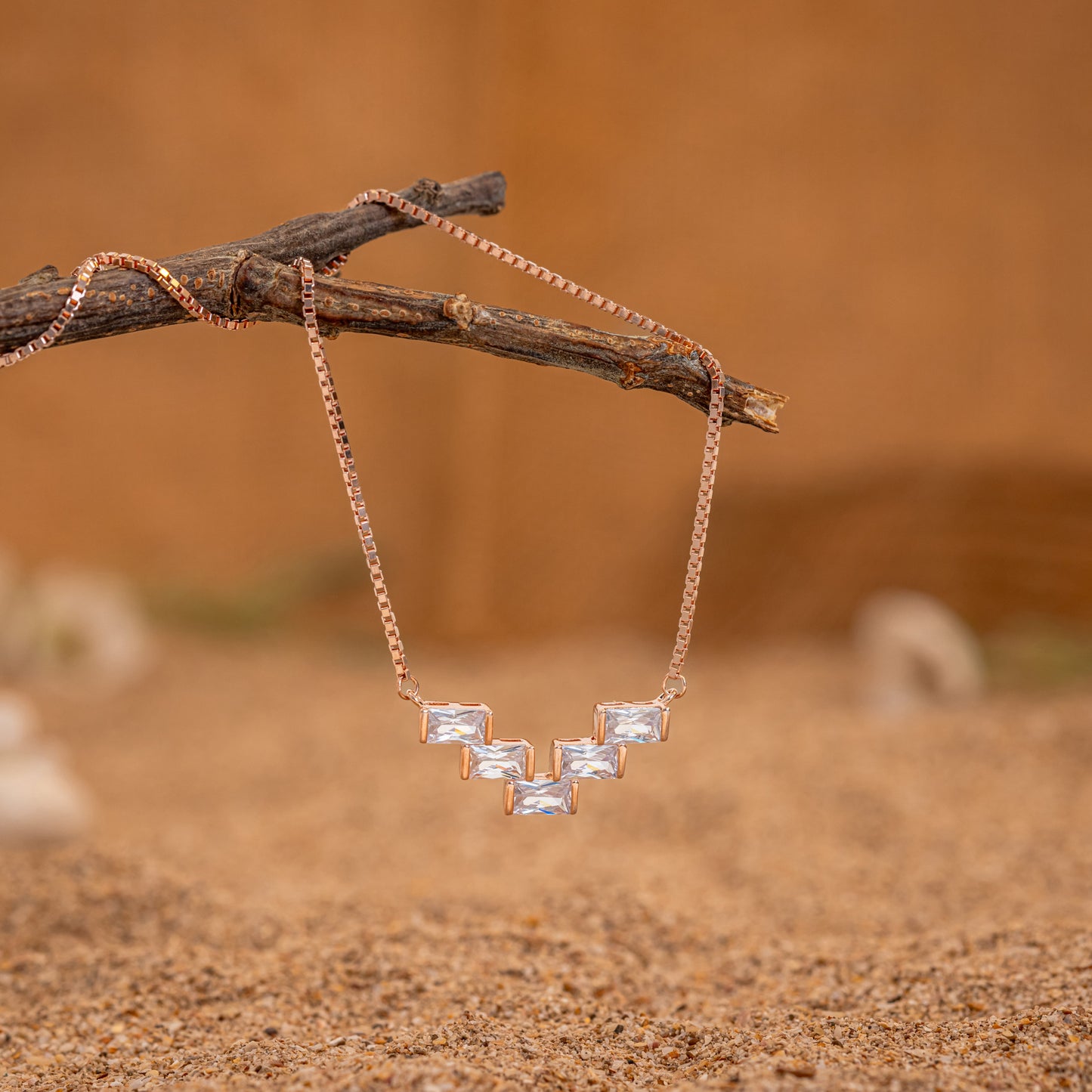 The Linear Baguette Necklace