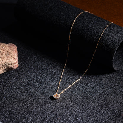 The Solitaire Halo Pendant