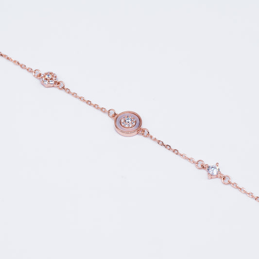 Mother Of Pearl Diamond Bracelet