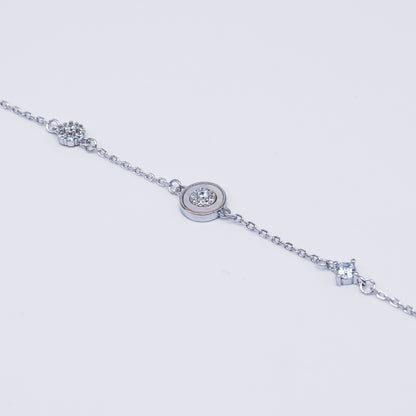 Mother Of Pearl Diamond Bracelet