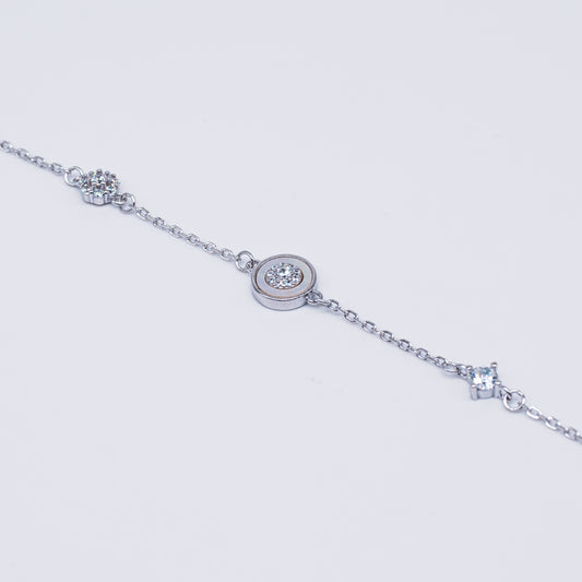 Mother Of Pearl Diamond Bracelet