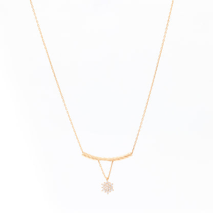 Blush Geometric Y-Necklace