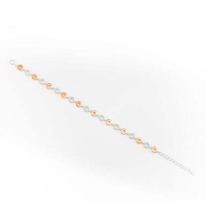 Two-Tone Infinite Circle Bracelet