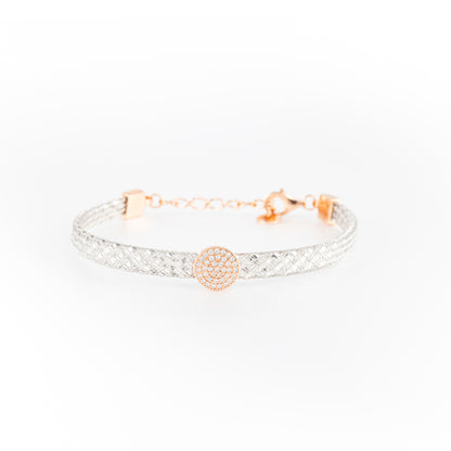 Rose Sunburst Mesh Bracelet